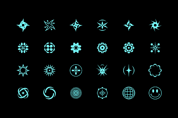 Free Acid Abstract Icons
