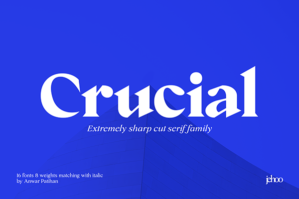 Crucial Sharp Serif Typeface