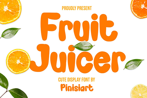 Fruit Juicer – Cartoon Font