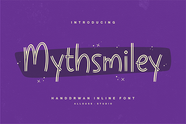 Mythsmiley - Inline Display Font