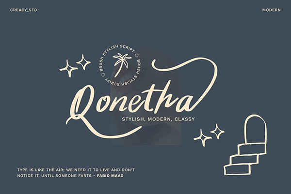 Qonetha - Brush Stylish Script