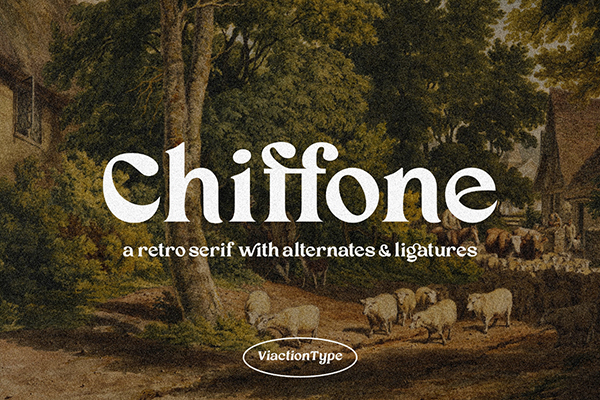 Chiffone - Elegant Retro Serif