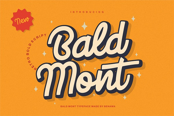 Bald Mont - Retro Bold Serif