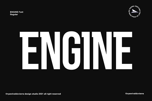 Engine Display Font