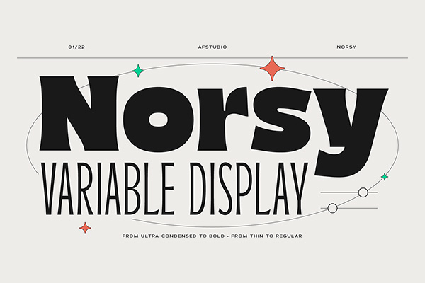 Norsy Variable Display Font