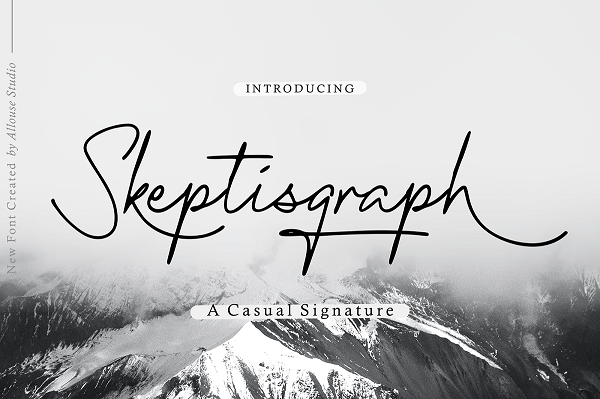 Skeptisgraph - Signature Font