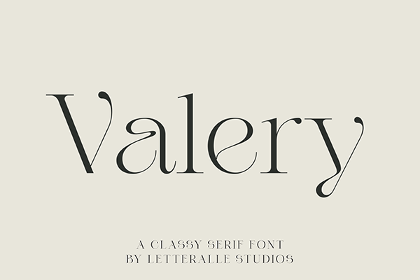 Valery Luxury Serif Font