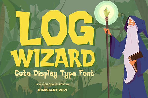 Log Wizard – Kids Font