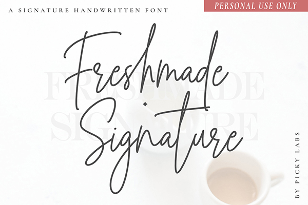 Freshmade Signature Script Font