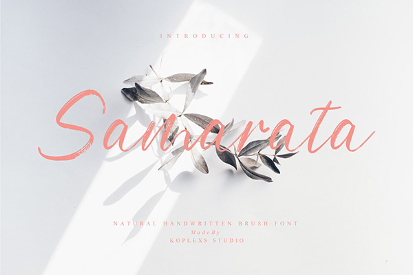 Samarata - Natural Brush Font