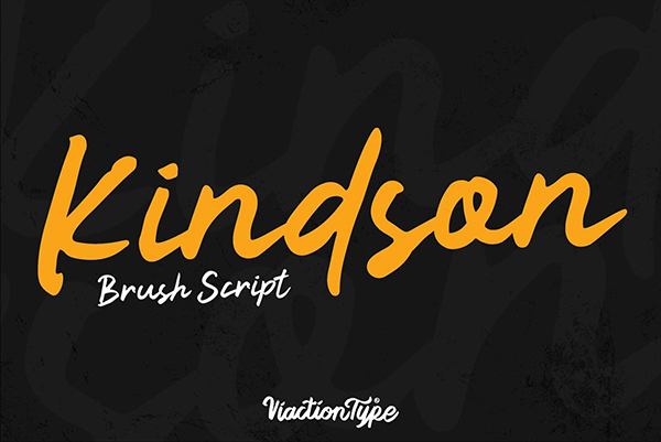 Kindson – Brush Script Font
