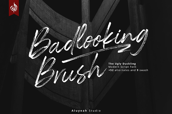 Badlooking Brush - Modern Script
