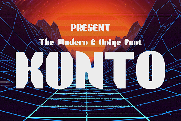 Kunto - Modern & Unique Font
