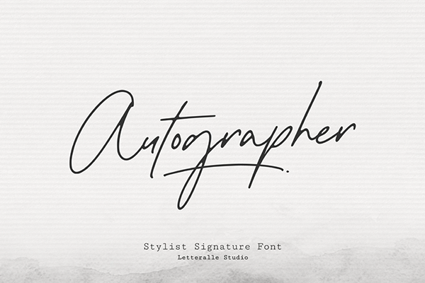 Autographer Signature Font