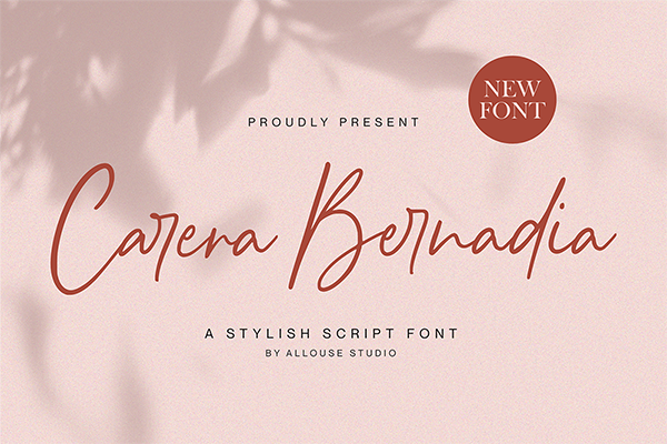Carera Bernadia - Script Font