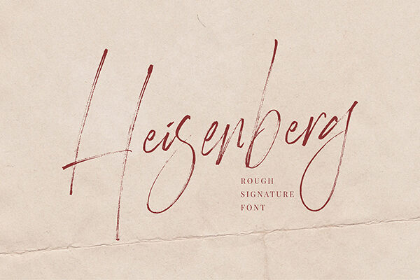 Heisenberg Signature Script Font