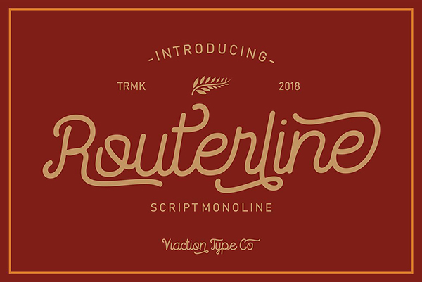 Routerline – Script Monoline