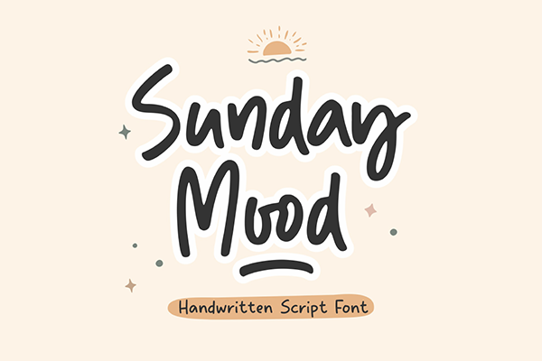 Sunday Mood Display Font