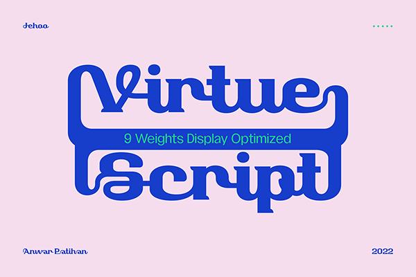 Virtue Script - Display Typefamily
