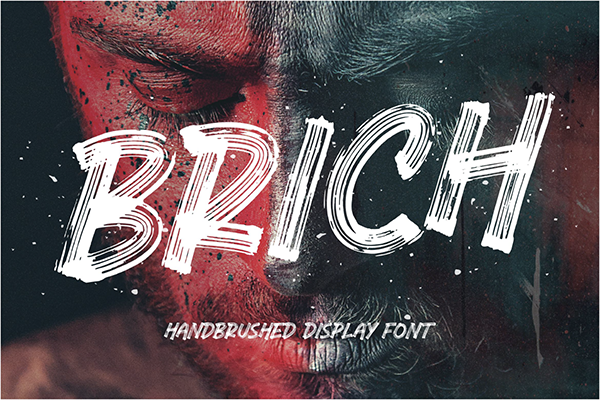 Brich Brush Display Font