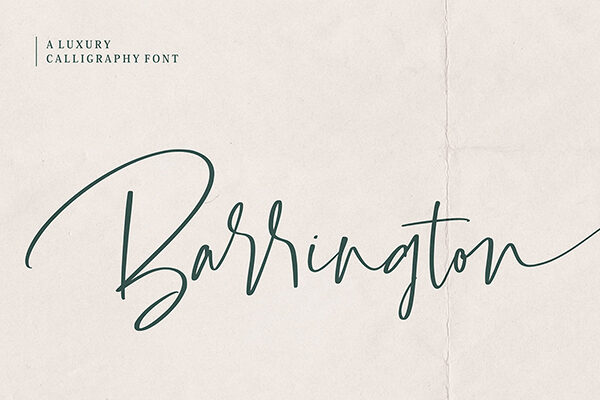 Barrington Handwritten Font