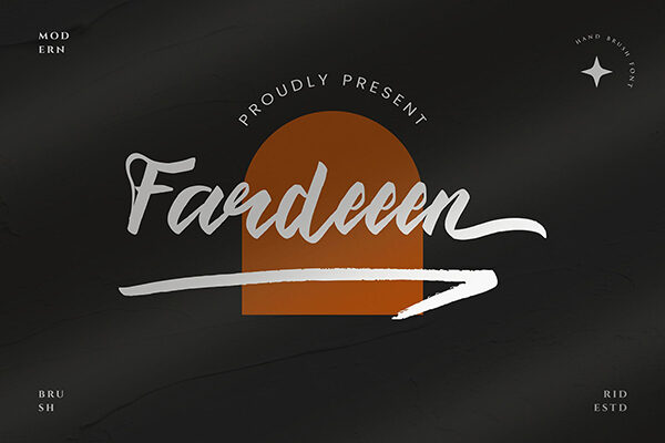 Fardeen - Natural Handbrush Font