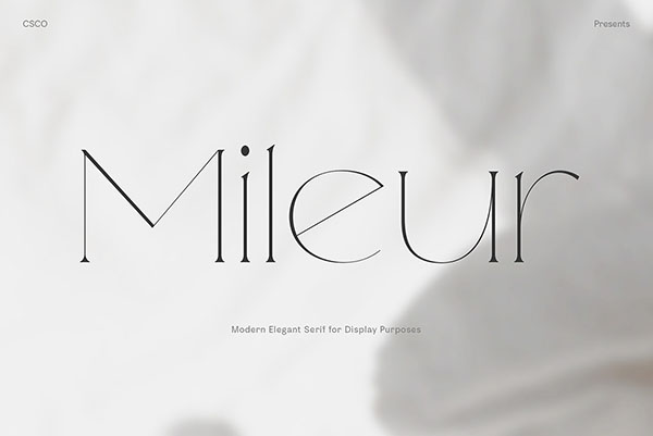 Mileur - Modern Elegant Serif