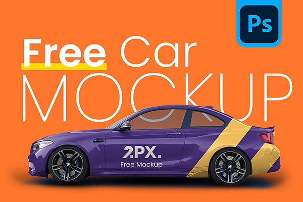 Free Car Branding Mockup