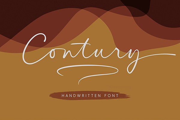 Contury Signature Script Font