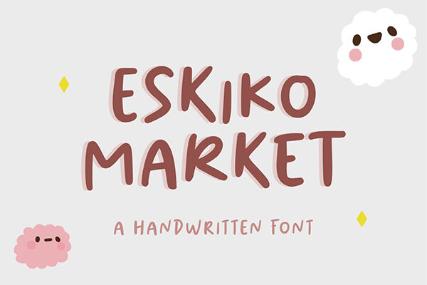 Eskiko Market Handwritten Font