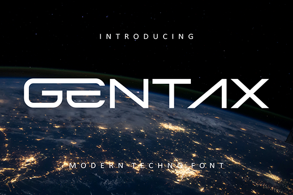 Gentax Modern Display Font