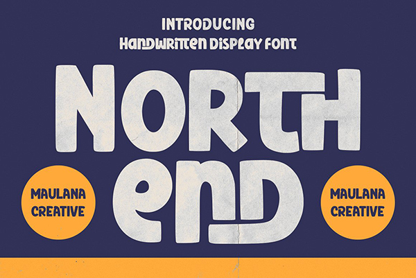 Northend Handwritten Display Font