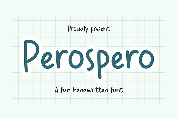 Perospero Display Font