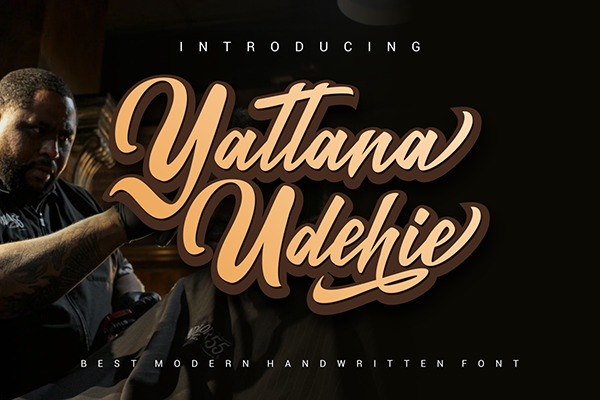 Yattana Udehie Script Font
