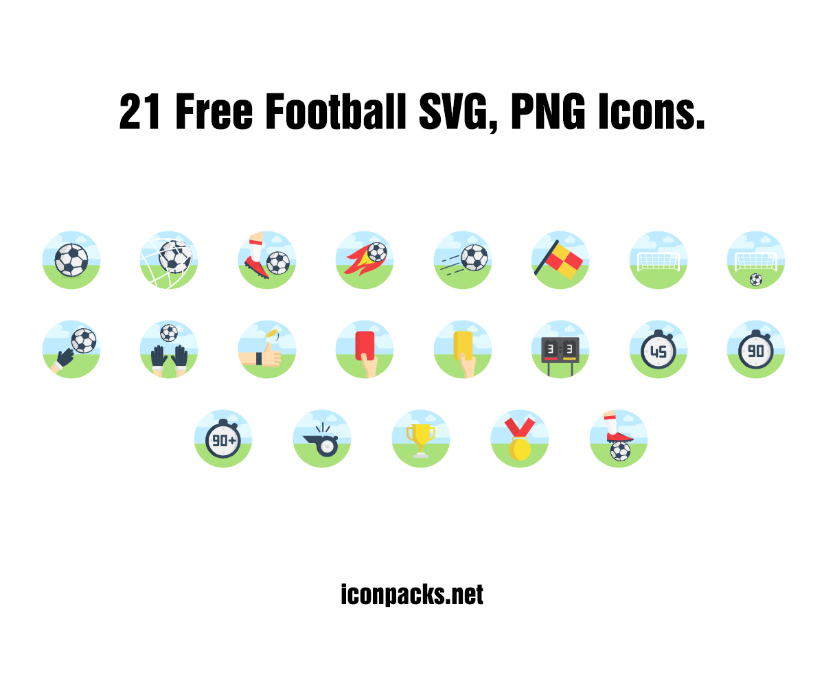 21 Free Football Icons