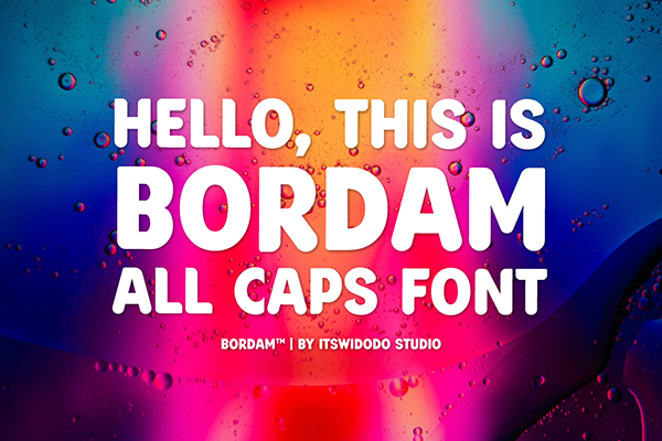 Bordam - Display All Caps Font
