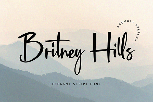 Britney Hills - Elegant Script Font