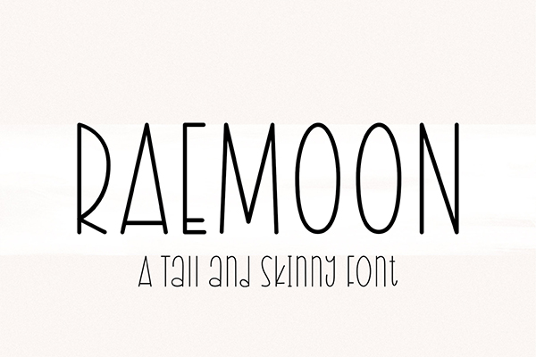 Raemoon - Fun Display Font