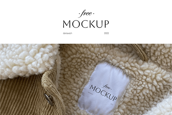 Wool Jacket Label Mockup