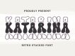 Katarina - Stacked Font