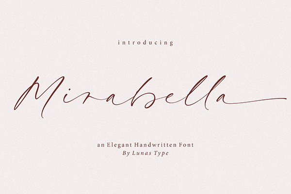 Mirabella Elegant Handwritten Font