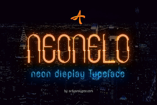 Neonelo - Neon Display Typeface