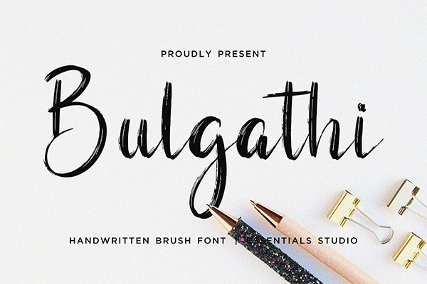 Bulgathi Modern Brush Font