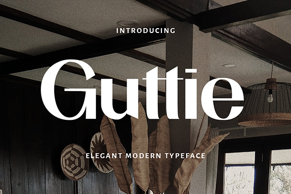 Guttie Display Font