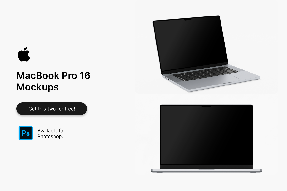 tynd Merchandising lavendel Macbook Pro 16 Mockups – Free Design Resources