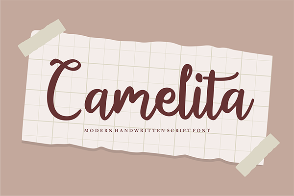 Camelita Modern Script Font