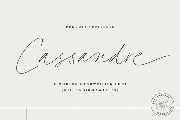 Cassandre Modern Handwritten Font