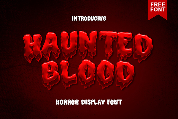 Haunted Blood - Display Font