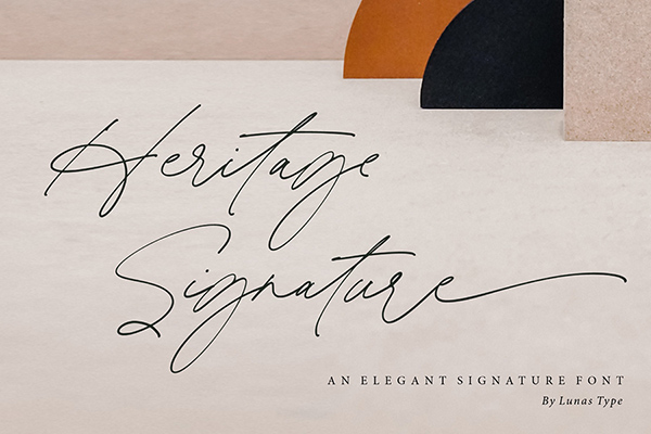 Heritage - Elegant Signature Font