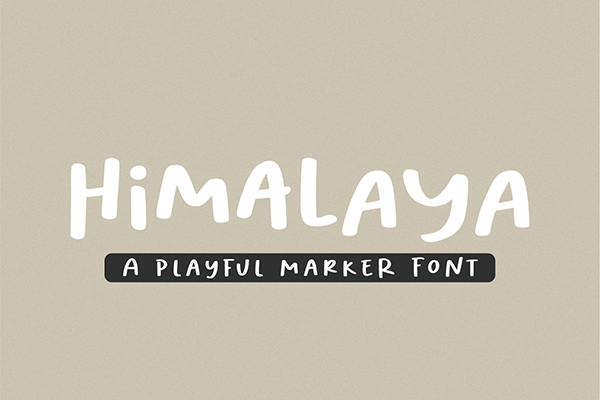 Himalaya Display Font